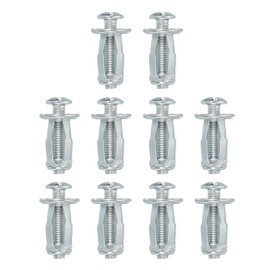 PATIKIL Expansion Screw Petal Nuts M5 x 25mm, 10 Pcs Jack Nut Carbon Steel Petal Shape Rivet Nut Insert Nuts Fasteners with Screws Assembly for Hollow Wall Thin Soft Wall Iron Skin