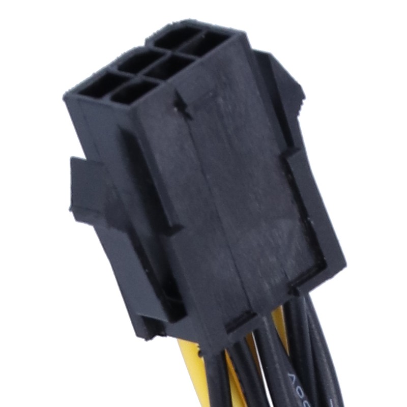 5Pcs Power Supply Cable 6Pin to Dual 8pin 6+2 GPU