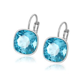 Xuping Luxury Blue Crystals Earrings for Women Fashion Jewelry Gifts (Indicolite)
