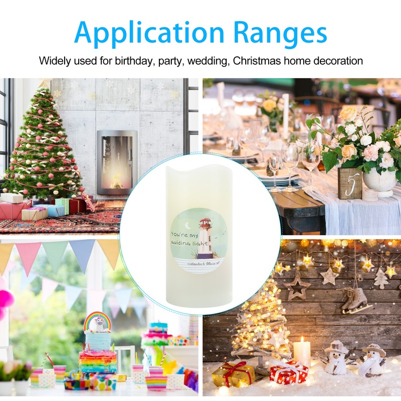 LED Electronic Candle Light Projector Light Flameless Candle Garden Home