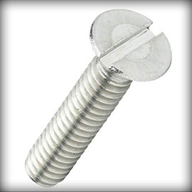 New Pack of 10 Pcs 3/8-16 x 6" inch Flat Head Slotted Machine Machine Screws Kit Stainless Steel 18-8 Set Warranity by Pr-Merchant