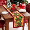 Meriviva Christmas Runners for Tables, Red Christmas Table Runner with