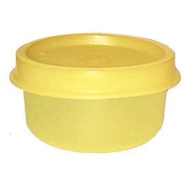 Tupperware Smidget Tiny Treasure Mini Bowl in Sheer Yellow with Yellow seal