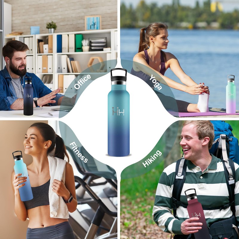 Stainless Steel Drinking Bottle, 0.75 Litres, BPA-Free, Drinking Bottle with