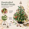DIY Beaded Christmas Tree Craft Kit for Holiday Decorating –