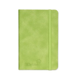 Silvine A6 Executive Soft Feel Notebook Green. 160 Pages (80 Sheets) Ruled 7mm feint. Ref 196G