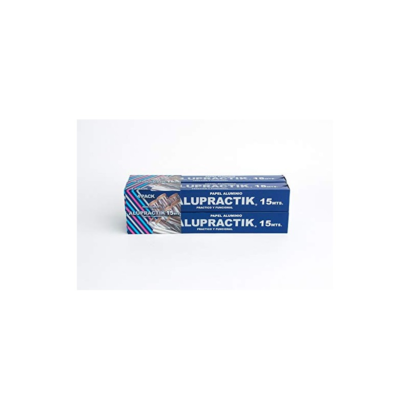 Generica - Alupractik - PAPEL ALUMINIO ALUPRACTIK 15 MTS (4