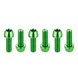Chooee Bicycle Disc Brake Caliper Bolts, M6 X 18mm Caliper Bolt Screws for Mountain Bike/MTB Green