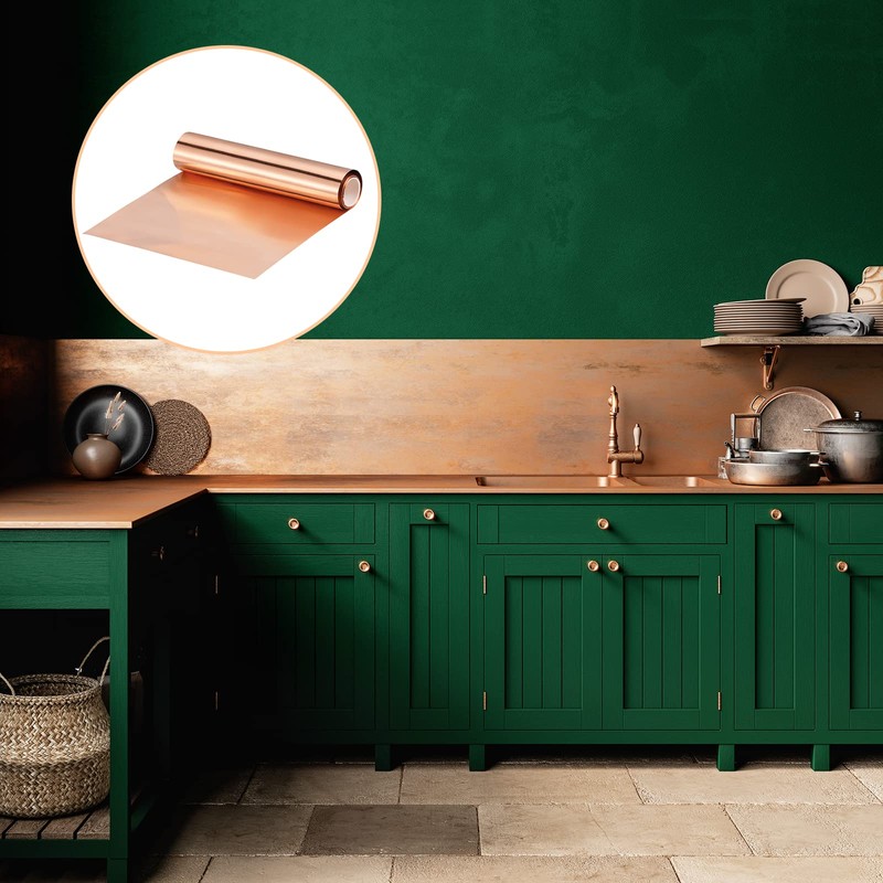 sourcing map Copper Sheet Roll 3500mm x 100mm x 0.01mm,