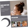 DOITOOL Crescent Moon Hairpin Unique Wooden Stick Hair Decor Classic