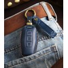 HIBEYO Leather Car Key Case Fits Mitsubishi Outlander 2022-2025 Key