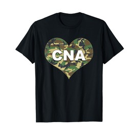 CNA Camo Camouflage Certified Nursing Assistant Heart T-Shirt