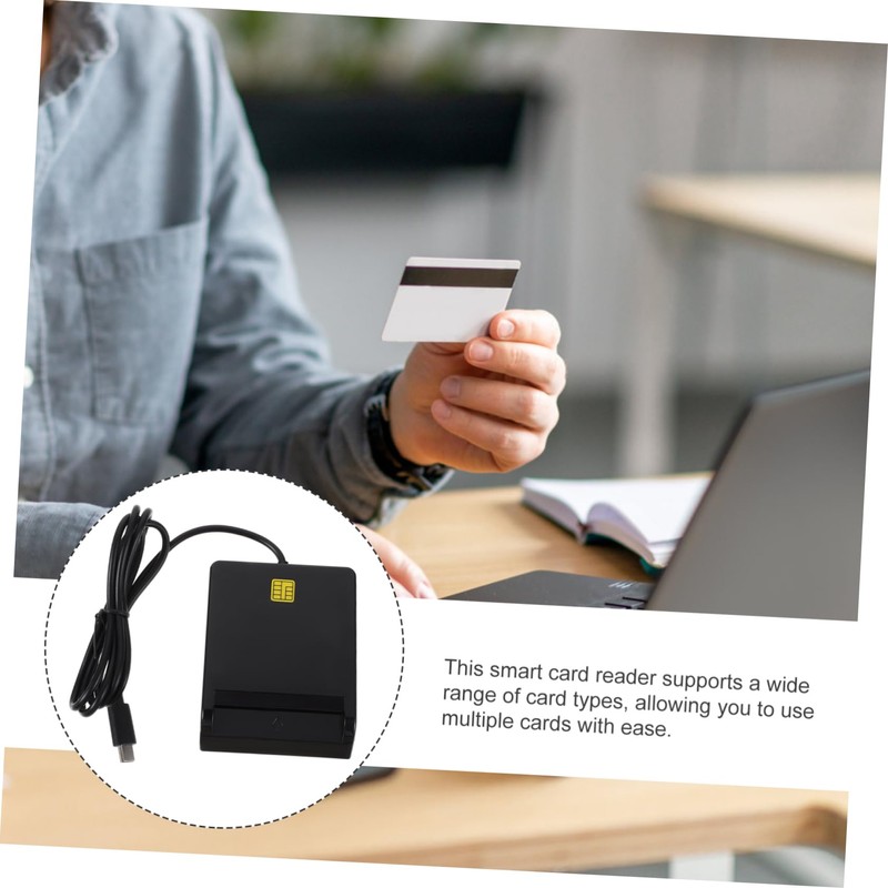 STOBAZA USB Smart Card Reader Portable Multi Card Reader for