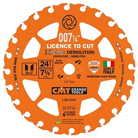 CMT 286.324.07-X10 7-1/4in. 24T Carbide Tipped Xtreme Demolition Blade 10 Pack