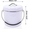 ANBAR 1 Gallon Kitchen Compost Bin Bucket Complete with Silicone