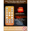 Wivety Sleep Light Bulbs Amber 1600K with Remote Control, E26