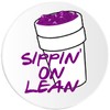 Sippin On Lean - 3 Pack Circle Stickers 3 Inch