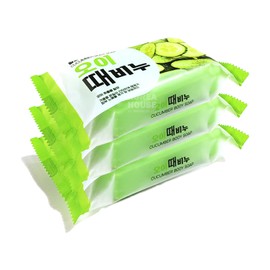 Jeuyuji Fragrant Cucumber Scrub Soap 150g 3-Pack