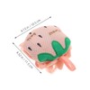 Ipetboom 2pcs Exfoliating Bath Sponge Brush Loofahs Mesh Pouf Strawberry