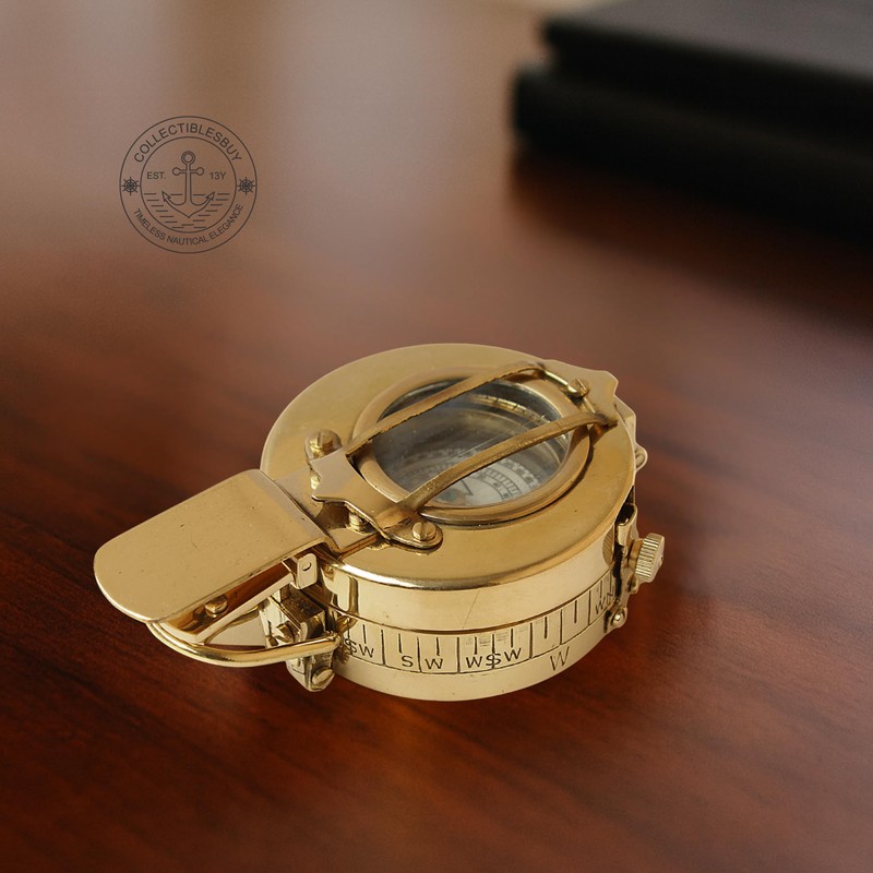 collectiblesBuy Vintage Military Navigational Marine Brass Compass 2.5 Pocket Antique