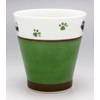 Hasami ware Free Cup Cat Dog Green 505590