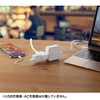 Sanwa Supply (サンワサプライ) Micro Tap 2 Outlets 0.2m Foldable Swing