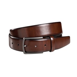 Fenix New York Men's Belt in Various Colours, Size 80 cm to 125 cm, Nickel-Free Buckle 35 mm Wide, Sustainable, Shortenable & Adjustable Men's Belt, Perfect for Suit & Jeans, Toffee Brown