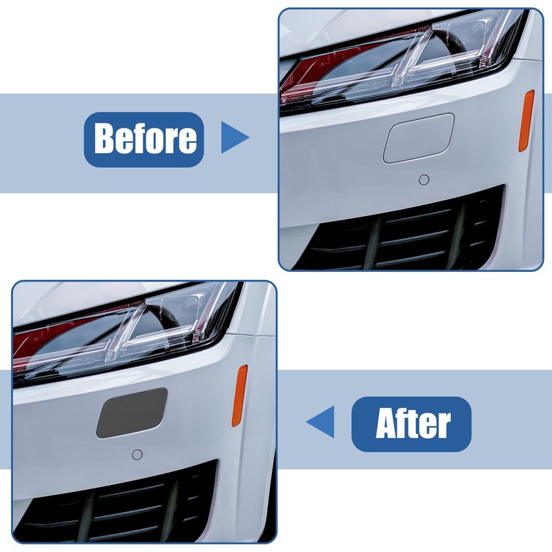 X AUTOHAUX 1 Piece Right Front Bumper Headlight Washing Cap