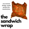 Honeybee Beeswax Sandwich Wrap (34cm x 35cm), Eucalyptus