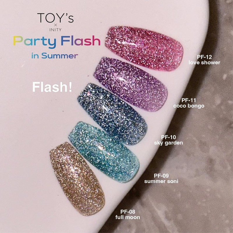 TOY's x INITY Party Flash In Summer 5 Colors Set