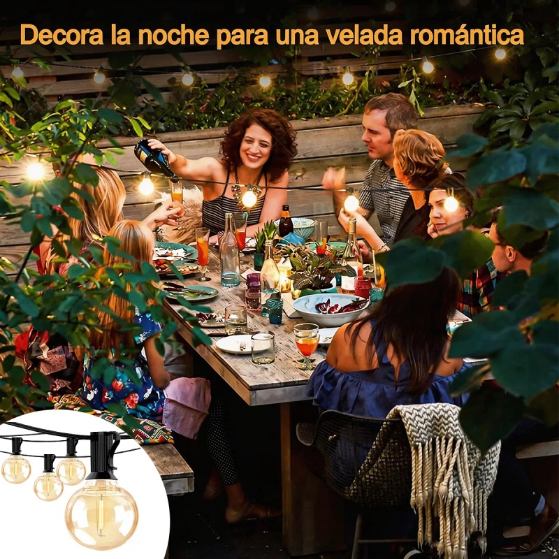 BTOOTB - 30m Guirnalda Luces 40+2 Focos App Y Control