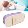 Large Pen Bag Simple Style Canvas Mesh Pockets Pen Slots