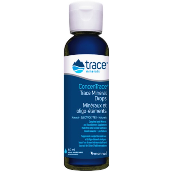 Trace Minerals Research ConcenTrace® Trace Mineral Drops, 60ml / 2oz - 24 Servings