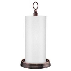 KASUNTO Paper Towel Holder Steel Paper Holder countertop，Black Paper Towel Holder for Kitchen Countertops, Bars & Dining Tables,Fits Standard & Jumbo Rolls, Oil Rubbed Bronze