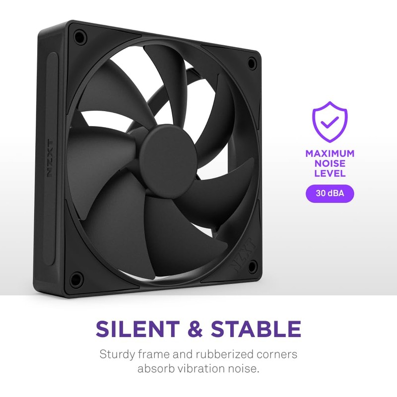 F140P - 140mm Static Pressure Fans - Single - Black