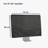 kwmobile Monitor Cover Compatible with 31-32" Monitor - Dust Cover