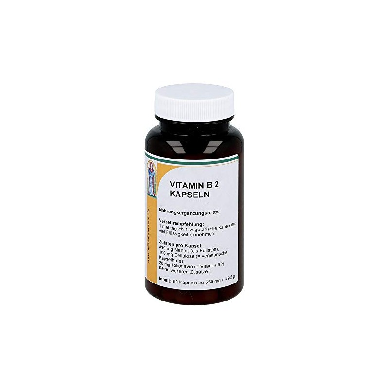Vitamin B2 20 mg Riboflavin Capsules