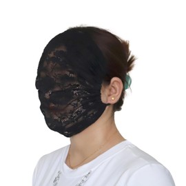 Máscara facial de encaje aireado para máscaras, máscara de malla de encaje
