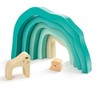 Hape Arctic Polar Bear Stacking Blocks | Sensory Wooden Learning
