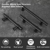 LONTAN 10 Black Cupboard Handles 96mm Kitchen Cupboard Handles Black