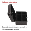 Metal Cash Box 6 Compartments High Safety Money Box with