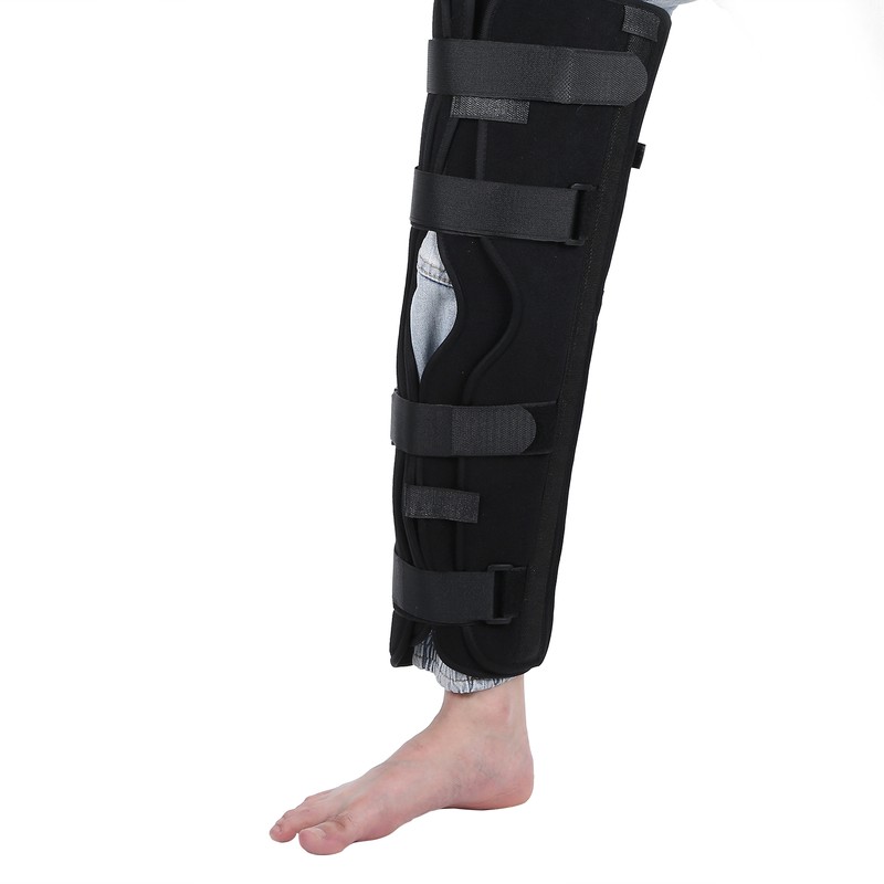 Knee Brace Adjustable Postoperation Fracture Sprain Knee Splint Immobilizer SupportL