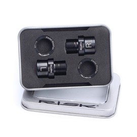 Bestine Bicycle Pedal Extender, Stainless Steel Pedal Extender, Spacers Stainless Steel Material Bicycle Pedal Extender Set, Universal Bicycle Pedal Cleat Spacer Extender Adapter for Any Bike