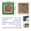 ZXT-parts 5x5 Picture Frame Wood with Mat 4x4 Opening. Tempered