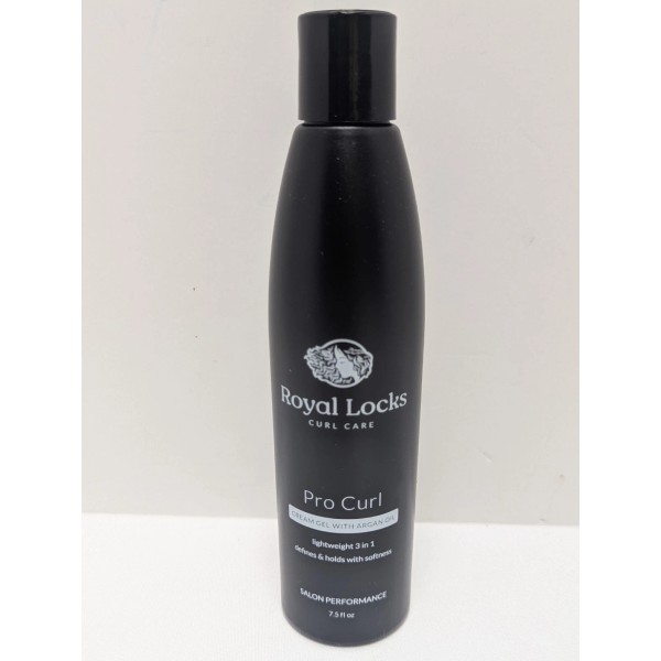Royal Locks Curl Care Cream Gel w/Argan Oil Anti-Fizz 7.5oz
