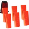 AR-PRO 6 Pack Tree Felling Wedges with Spikes for Safe