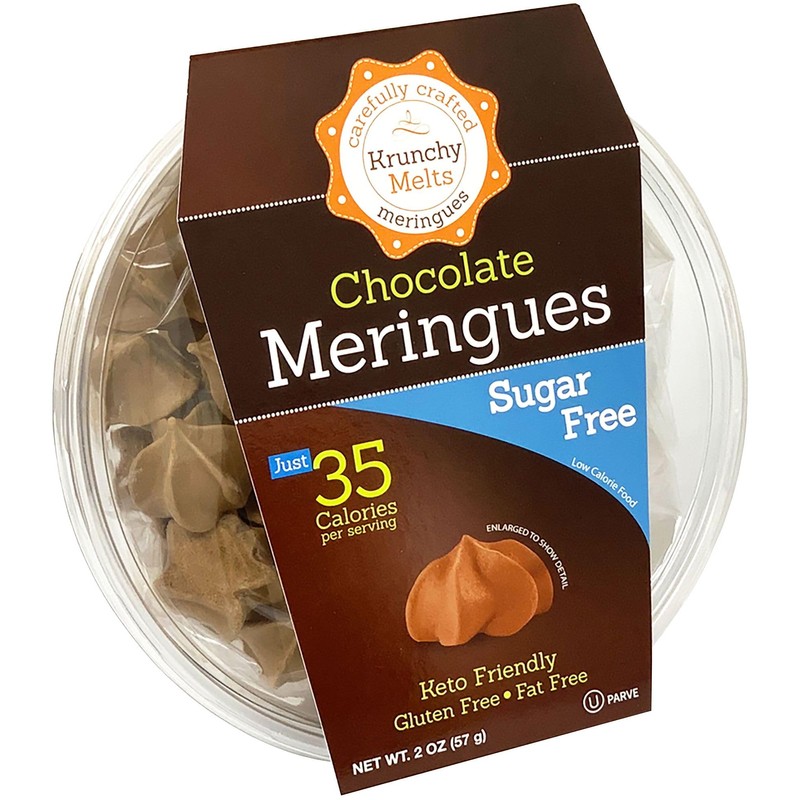 Krunchy Melts - Sugar Free Meringues - Chocolate Flavor -