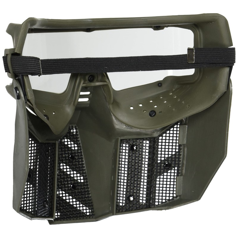 Sansei SWG-6-N Fighting Wide Protector, Anti-Fog Treatment, Green