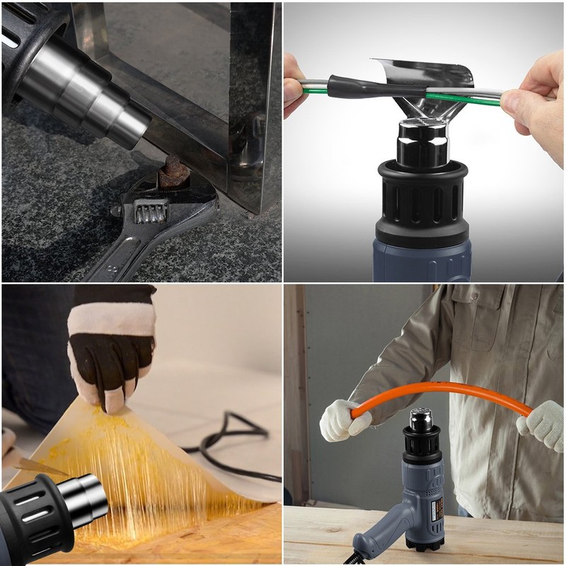 SEEKONE Industrial Heat Gun 1800W 122℉-1202℉(50℃-650℃) Variable Temperature Control with