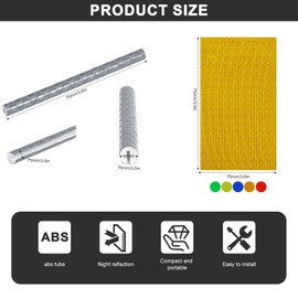 Yeria Spoke Reflectors Set [72 Pieces] - StVZO Approved - 360° Visibility - Reflectors for Spokes - Tool-free Assembly - For Bike, MTB, Road Bike & Children's Bicycle